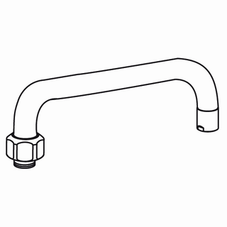 KWC Schwenkauslauf GASTRO A300 H 244, chromeline