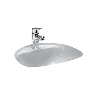 Laufen Unterbau-Waschtisch Bijou m Hahnl., 41,5x36,5cm, m Überlauf, weiß