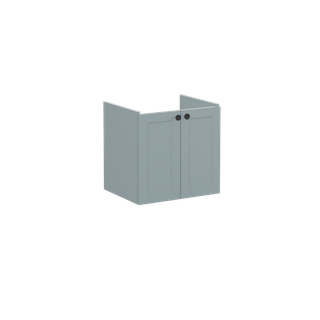 VitrA WT-Unterschrank Root Classic 56,5x45x55cm, 2 Tür., Korp fjordgr. Matt