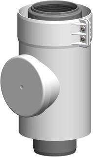 ATEC Kontroll-Rohr PolyTwin DN 60/100, PP, konzentrisch, weiß