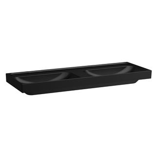 Laufen Doppelwaschtisch MEDA 130x46cm, ubf., o. ÜL, o. Hahnl., sw ma