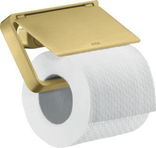 hansgrohe Papierhalter Axor universal mit Deckel, Metall, brushed brass