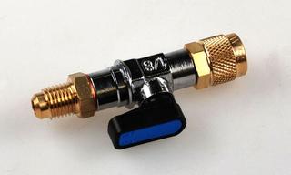 RK Kugelventil für Manometer schläuche, blau