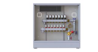 Danfoss Station UnoFloor Control 7R 7 HK, rechts mit AB-PM-Set, 24V