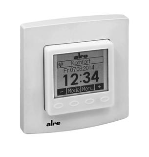 Strawa Uhrenthermostat 230 V, UP, f zeitabh. E.raumreg., we.