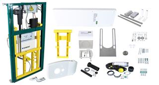Walraven VARIO WC-Element Care 30 30cm el verst, m Armstützen, Abl waag.
