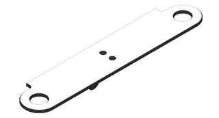 Giese Slimboard 370x74x78mm, m Ha. f Ras., schwarz matt
