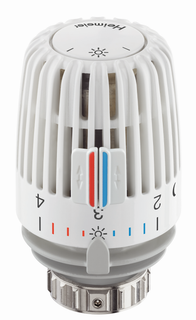 Heimeier Thermostat-Kopf K m Diebstahlsich. durch 2 Schrauben, weiß