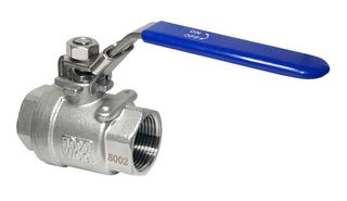 HS Kugelhahn 8452 1", 2-tlg, I/I, DG, VA-Hebel bl., ES