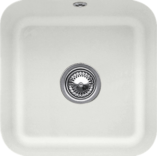 V&B Unterbauspüle Cisterna 50 Abl.garn, m Exzenter, steam CeramicPlus