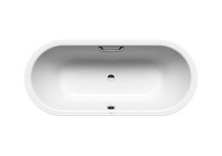 Kaldewei Badewanne CLASSIC DUO oval 116 170x70cm, Loch Vollantislip, alpinweiß