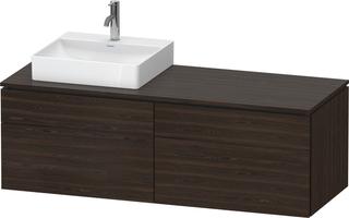 DU Konsolen-WTU wh L-Cube 550x1400x482mm Nussb. gebürstet 2 AZ 2 SK ES Ah re