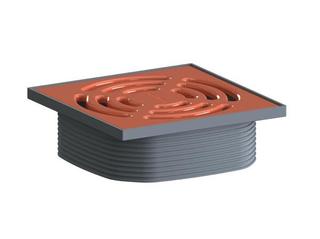 Dallmer Aufsatz DallDrain Pure blutorange (RAL 2002), 120x120mm