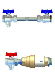 Strawa Anschlussgarnitur e-class AG 3/4" WMZ-2F-VSB25, horizontal