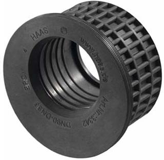 HAAS Reduziermuffe OHA RDST DN 110, f Anbind. DN 63, exz., Gum., sw