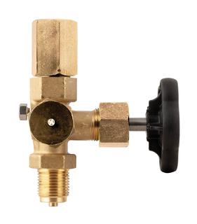 Afriso Manometerabsperrventil Form A G 1/2, PN 250, Zpf. M 20x1,5mm, MS, MuxZ