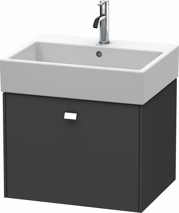 Artikelbild 1 des Artikels „Duravit Waschtisch-Unterschrank Brioso 58,4x45,9cm, chr/Grap ma, 1 Ausz., wandh 58,4 x 45,9 cm | chrom/Graphit matt“