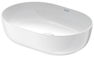 Duravit Aufsatz-Waschtisch Luv 50x35cm, geschli., o. HL, ÜL, HLB, weiß