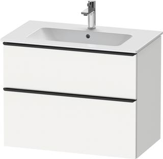 Duravit Waschtisch-Unterschrank D-Neo 81x46,2cm, sw/w ma, 1 Schubk., 1 Ausz.