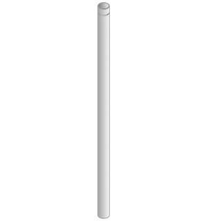 Aquarotter Urinal-Spülrohrverlängerung 350mm, gerade