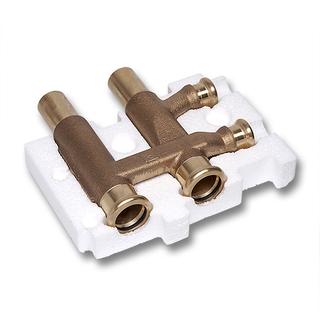 Sanha Estrichverteiler Press Heat 8581 22x15x22mm, Rotguss, mit Isolierbox