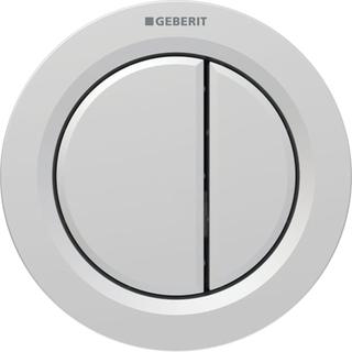Geberit WC-Steuerung Typ 01 pneu, 2-Mg., Möbeldrücker, KS, chr m