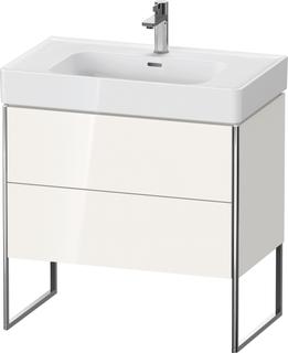 Duravit Waschtisch-Unterschrank XSquare 78,4x47x73,1cm, 2 AZ, we hgl, Aho mitt
