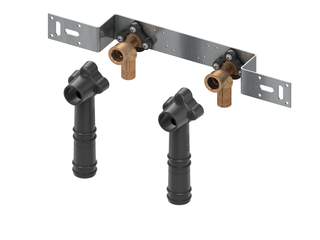 TECE Montageeinheit TECElogo Push 20mmxRp 1/2, RG/Si-Bronze, Stichm. 150mm