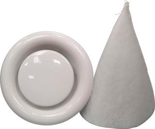 BOSCH Abluft-Tellerventil AV 125 DN 125, Met., we, m Abluftfilter FAU 125