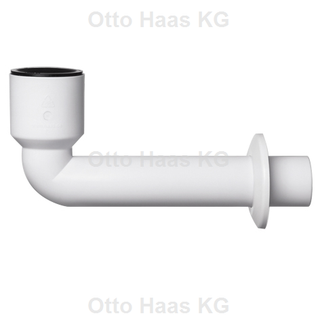 HAAS Urinal-Anschluss-Bogen DN 50,kurze Variante, weiss