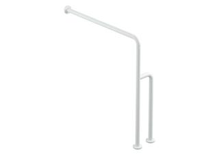 HEWI Boden-Wandstützgriff 801 850x834mm, matt, signalweiß