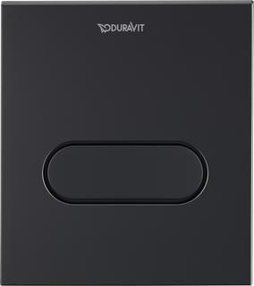 Duravit Betätigungsplatte DuraSystem 13,1x15cm, mech., f Uri. A1, sw matt