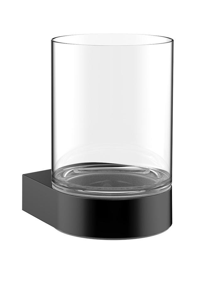 Artikelbild 1 des Artikels „EMCO Glashalter Flow schwarz, Kristallglas klar schwarz“