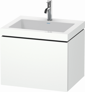 DU WTU L-Cube mit Vero Air 500x600x480 1 HL, 1 Auszug, Weiß Matt ES Ahorn