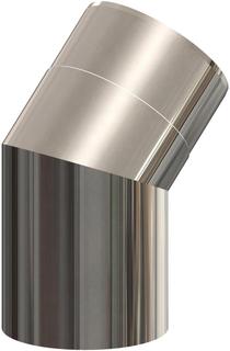 MHG Doppelrohrbogen 45Gr, AW, DN 80/125, PP/Edelstahl blank