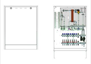 Strawa FWS Friwara WS-17-FBR-CU-AP-63 10 HK, im AP-Schrank PWÜ 17 l/min