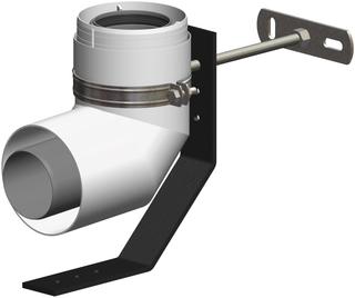 ATEC Schachteinfühung PolyTwin DN 80/125, konzentrisch, PP, weiß