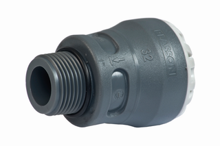 Plasson Anschlussverschraubung Serie 19 50mmxG 2", AG PP, O-Ring, Wasser 16 bar