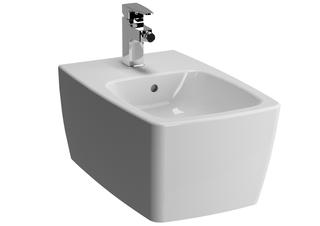 VitrA Wand-Bidet Metropole 1 HL mittig, 36x56cm, Überlauf, weiß