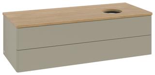 V&B WTU o. F-Struktur -Beleuchtg. Antao 120x36x50cm, WBP hon. Oa, st. Gr m Lac