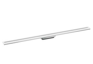 hansgrohe Duschrinne AXOR Drain 1200mm, Fertigset, frei i Raum, mattweiß