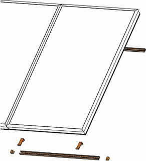 CitrinSolar Aufdach-Montageset CS 155 2er Grundset, für Kollektor