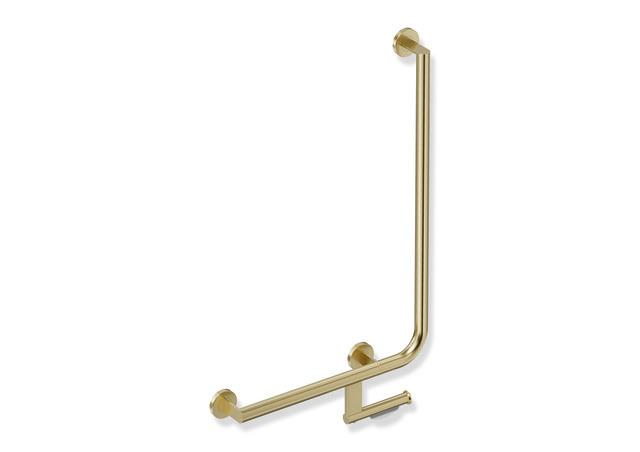 Artikelbild 1 des Artikels „HEWI Winkelgriff System 900 d 32mm, AF L, m Halt., 750x500mm, MS ge 750 x 500 mm | Messing gebürstet“
