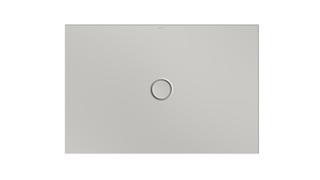Duschfläche BetteFloor 1681 120x80cm, Gl, Mini-Wannenträger, silver