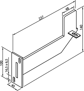 Zehnder Wandkonsole WMORV M ZRV 321/1, 431, weiß