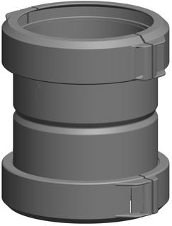 ATEC Kupplung PolyTop DN 125, für Rohr flexibel
