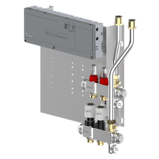 Danfoss Edelstahlverteiler SGCi m 2 Heizkreisen und Icon2 mit 230 V TWA