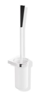 HEWI Toilettenbürstengarnitur System 800 105x543x120mm, Beh. Kunstst. we, verchr.
