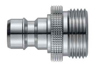 Kupplungsnippel NEOMATIC PRO Außengewinde, mit Rückflussverhinderer, messing verchromt