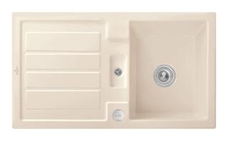 V&B Spüle Flavia 50 m Abl.garn, rd m Exzenter, crema C-plus